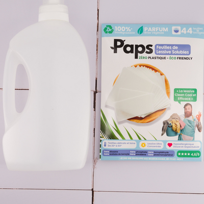 Lessive Paps Pack 44 Feuilles de Lessive ultra concentrée - Brise